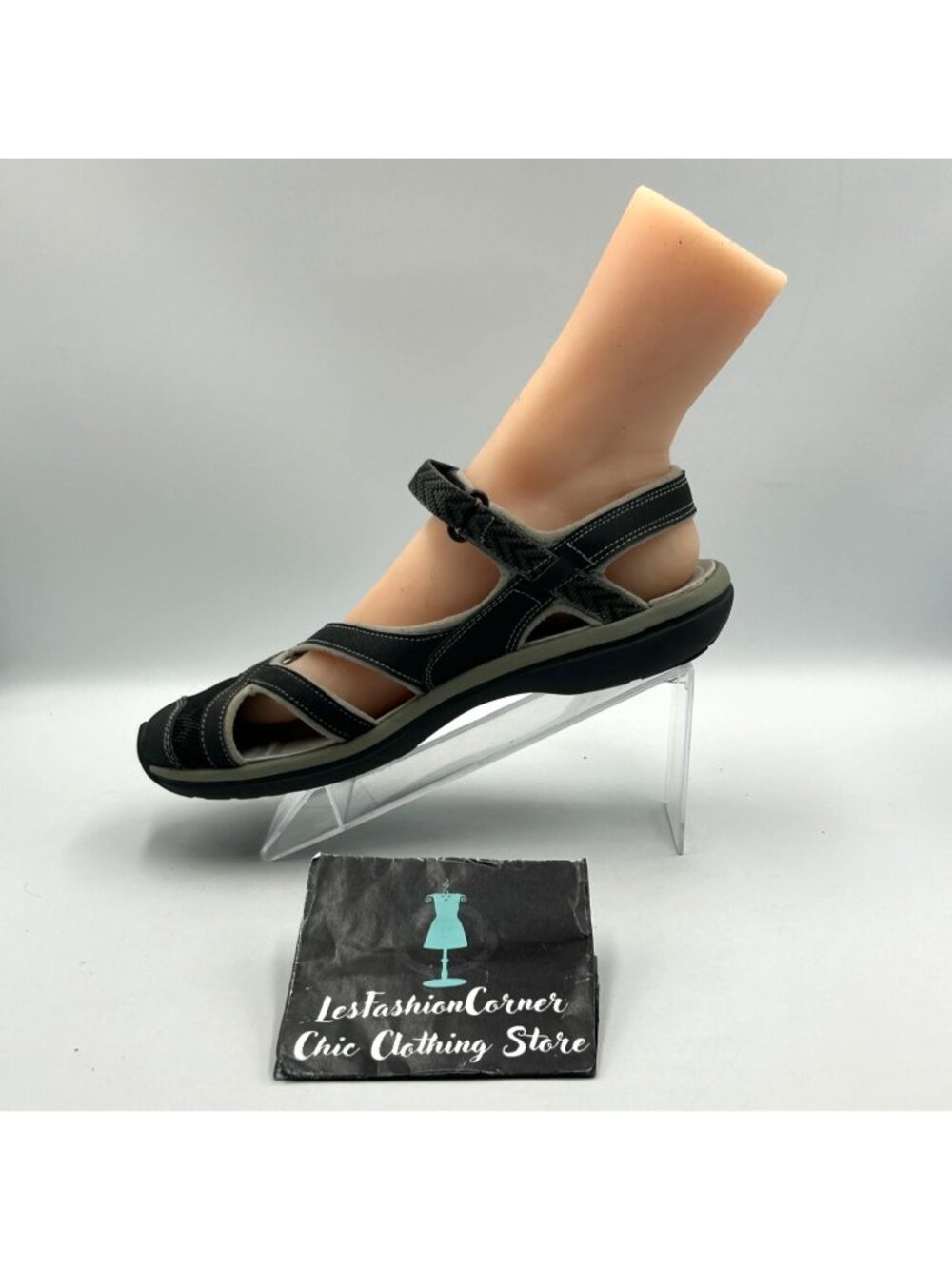 Keen Women's Black Sage Strappy Criss Cross Outdoor Sandals Size 10 3536 - Picture 16 of 16